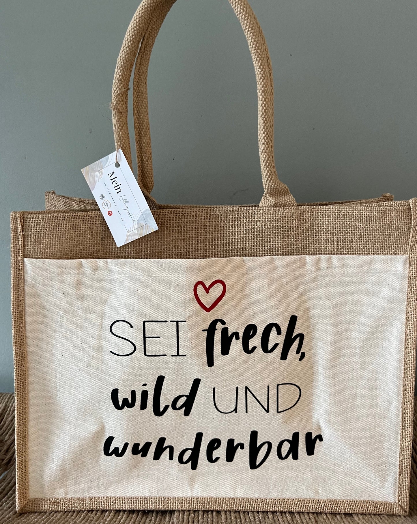 Personalisierter Jute Shopper