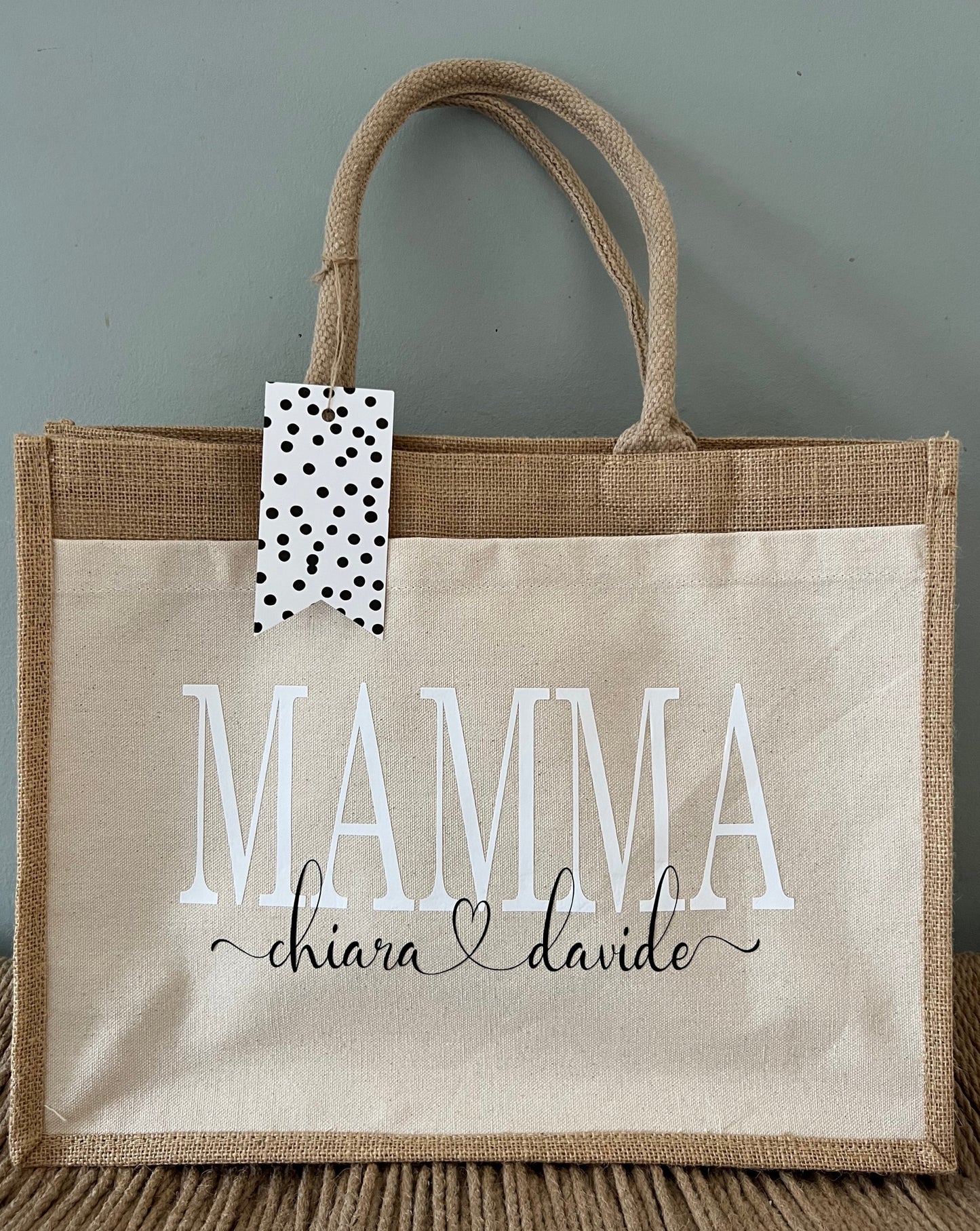 Personalisierter Jute Shopper