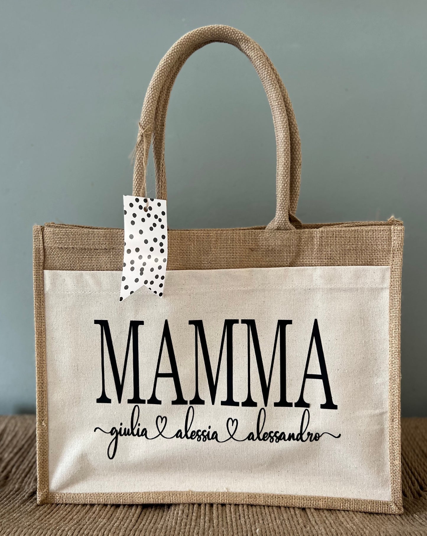 Personalisierter Jute Shopper